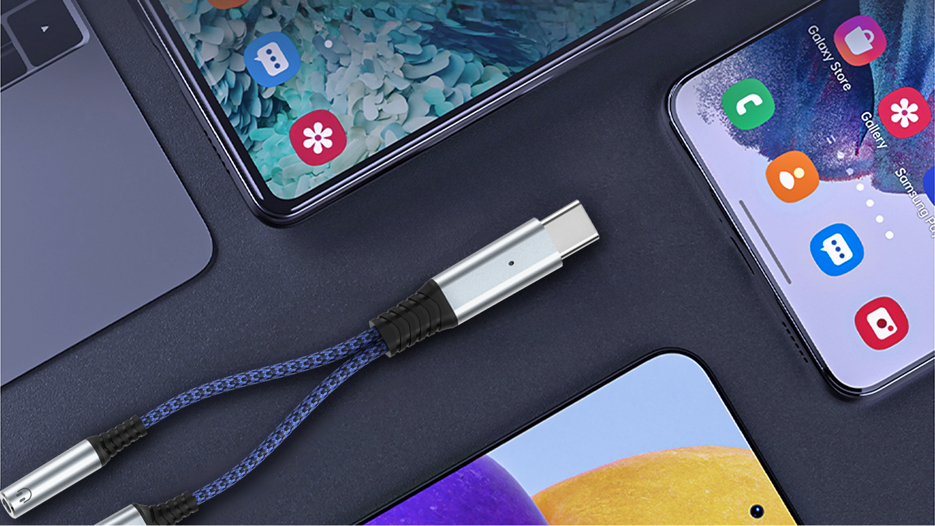 USB-C to 3.5mm Headphone Female and PD Fast Charging Adapter(pic4)