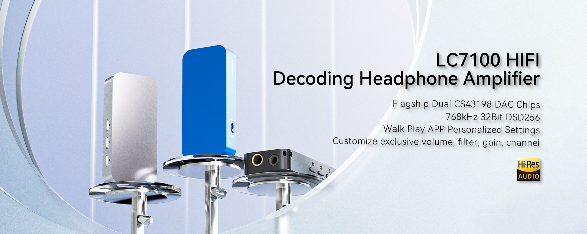 LC7100 HIFI Decoding Headphone Amplifier